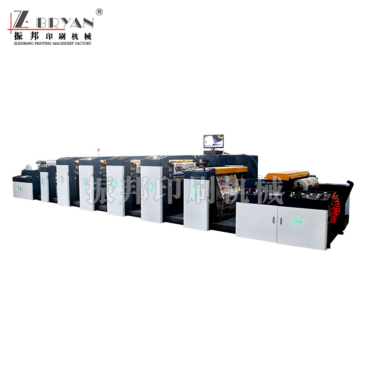 6色花瓣式機組柔版印刷機